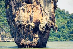 ko tapu Roche sur James liaison île, phang nga baie dans Thaïlande photo