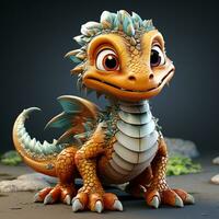 3d dessin animé dragon photo