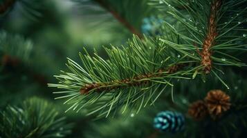 macro photo de Noël arbre