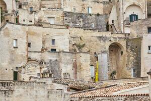 Stupéfiant vue de le ancien ville de matière, du sud Italie. photo