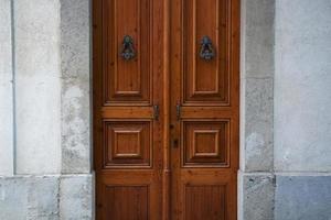 portes en bois avec poignées photo