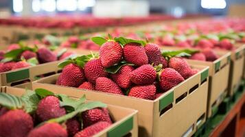 fraîchement choisi cupuaçu fruit de jardin mis dans le des boites. génératif ai photo