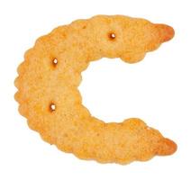 biscuits savoureux sous la forme de la lettre c photo