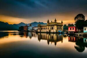 le d'or temple, Amritsar, Inde. généré par ai photo