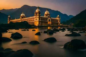 le d'or palais de kerala. généré par ai photo