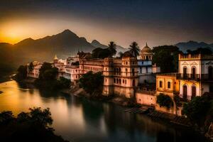 le ville de udaïpur, Inde. généré par ai photo