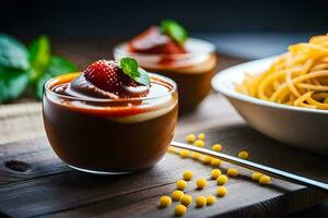 le meilleur Chocolat desserts pour votre suivant faire la fête. généré par ai photo