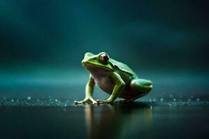 photo fond d'écran pluie, grenouille, le sombre, le grenouille, le grenouille, le grenouille, le. généré par ai