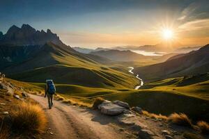 le dolomites, Italie. généré par ai photo