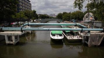 zone fluviale près de la gare en thaïlande photo