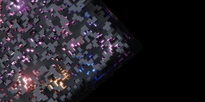 cubes pixels rubik's cube isométrique abstrait géométrique données numériques photo