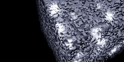 cubes pixels rubik's cube isométrique abstrait géométrique données numériques