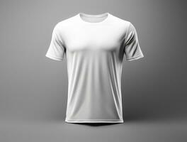professionnel blanc Vide T-shirt ai généré photo