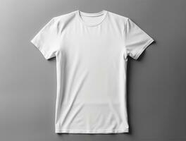 professionnel blanc Vide T-shirt ai généré photo