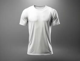 professionnel blanc Vide T-shirt ai généré photo