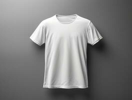 professionnel blanc Vide T-shirt ai généré photo