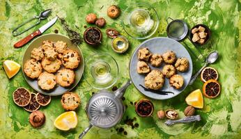 biscuits fraîchement cuits photo