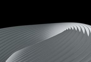 fond avec un design de courbe de ligne blanche. rendu 3d abstrait photo