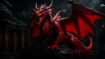 rouge dragon fantaisie photo