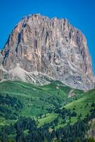 toupet pordoi Sud visage 2952 m dans groupe del selle, dolomites montagnes dans Alpes photo