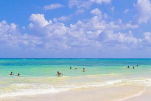 plage mexicaine tropicale 88 punta esmeralda playa del carmen mexique. photo