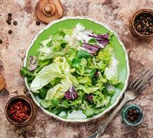 en bonne santé végétarien salade photo