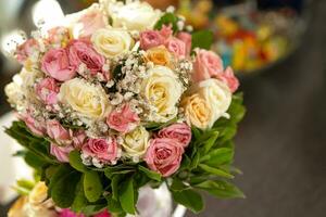 bouquet de mariage de la mariée photo