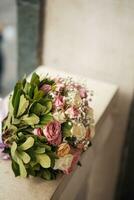 bouquet de mariage de la mariée photo
