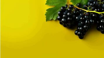 les raisins sur le vigne généré avec ai photo
