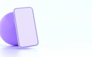 téléphone portable simple avec écran clair et couleurs vives photo