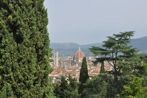 vue aérienne de florence photo