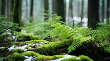 ai généré vert saison paysage herbe aérien ai généré photo