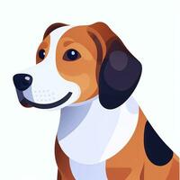 ai généré mignonne chien avatar icône agrafe art autocollant décoration Facile Contexte photo