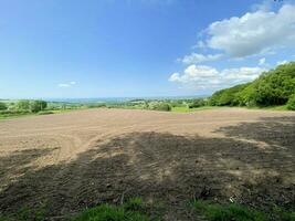 une vue sur la campagne du cheshire à peckforton hills photo