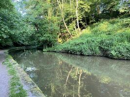 une vue de le shropshire syndicat canal près ellesmere photo