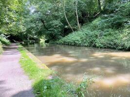 une vue de le shropshire syndicat canal près ellesmere photo