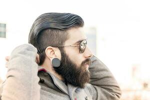 portrait de Jeune hipsters autour le Capitale photo