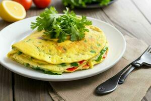 ai généré omelette. ai génératif pro photo