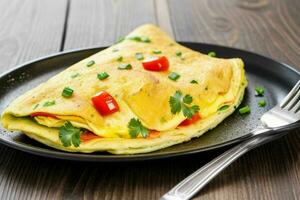 ai généré omelette. ai génératif pro photo