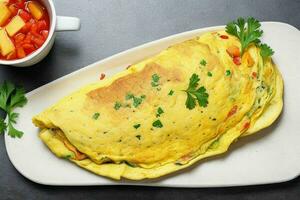 ai généré omelette. ai génératif pro photo