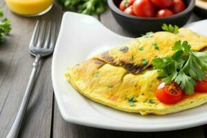 ai généré omelette. ai génératif pro photo