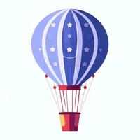 ai généré chaud air ballon avatar icône agrafe art autocollant décoration Facile Contexte photo