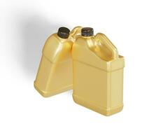 jerrycan Plastique emballage récipient réaliste texture brillant ou brillant rendre avec 3d photo