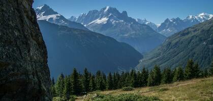 massif du mont blanc, la loriaz,vallorcine,haute savoie,france photo