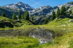 Lac de thuilette,la thuile,val d'Aoste, Italie photo