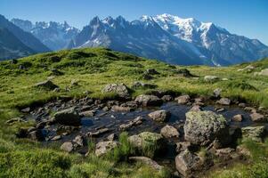 Chéserys, massif de mont blanc,chamonix,haute savoie,france photo