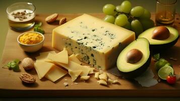 fromage laitier produit casse-croûte nourriture ai généré photo