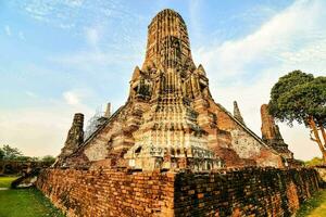 le ruines de wat phra Kaeo dans ayuthaya, Thaïlande photo