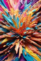 ultra brillant Couleur explosion abstrait Contexte. photo