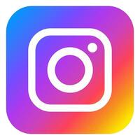 carré instagram logo isolé sur blanc Contexte photo